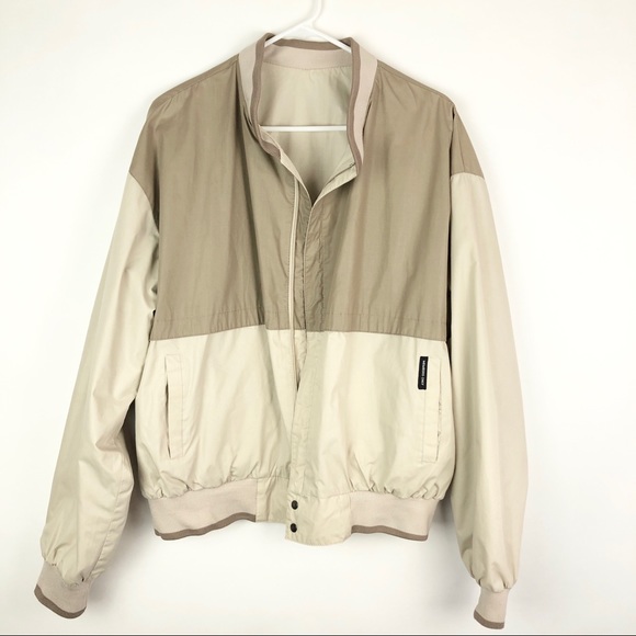 Vintage Members Only Tan Khaki Bomber Jacket - Picture 2 of 10